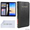Eco-Fused Book Cover Case Compatible with Samsung Galaxy Note 8 - Wallet Style Credit Card and Bill Slots Inside - Vintage Encyclopedia Design for Your Modern Device - Faux Leather