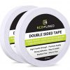 Eco-Fused Adhesive Sticker Tape for Use in Cell Phone Repair - 2mm Double Sided Tape - Also Including 1 Pair of Tweezers/Microfiber Cleaning Cloth (White)