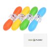 ECO-FUSED Corn Holders - 4 Pairs (Orange/Yellow/Blue/Green) - Corn on The Cob Skewers - Large Handle Pin Grips - Interlocking Design - Great for Home Cooking, BBQ, Picnics, Camping and Parties