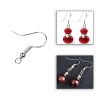 Eco-Fused 18mm Earring Hooks - 200 pcs - Coil and Ball Style Nickel-Free Ear Wires - Silver-Plated Steel- Great for DIY Earrings - Image 3