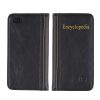 Eco-Fused Handmade Faux Leather Classic Book Case compatible with Apple iPhone 5 also includes 1 Short Stylus and 1 Eco-Fused Microfiber Cleaning Cloth (Encyclopedia/black) - Image 4