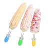 ECO-FUSED Corn Holders - 4 Pairs (Orange/Yellow/Blue/Green) - Corn on The Cob Skewers - Large Handle Pin Grips - Interlocking Design - Great for Home Cooking, BBQ, Picnics, Camping and Parties - Image 4